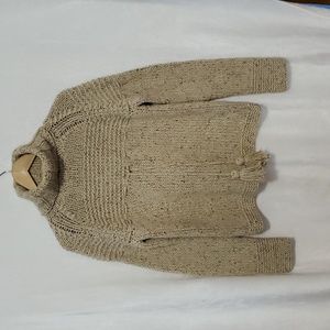 Kenji Natural Hand Knit Turtleneck Sweater Size L